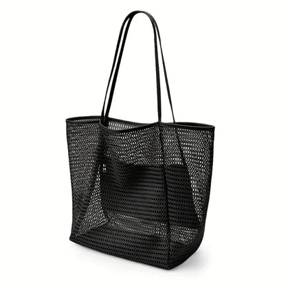 Mesh Beach Tote with Integrated Organizer