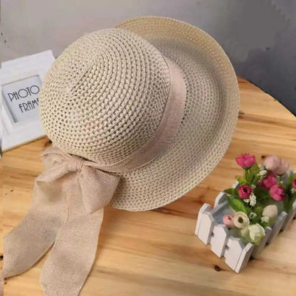 Bow-Back Wide Brim Sun Hat