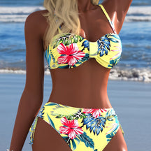 Sunny Bloom Tie Bikini Set