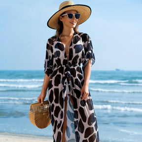 New Beach Skirt Bikini Cover-Up Hawaiian Vacation Wrap Dress for